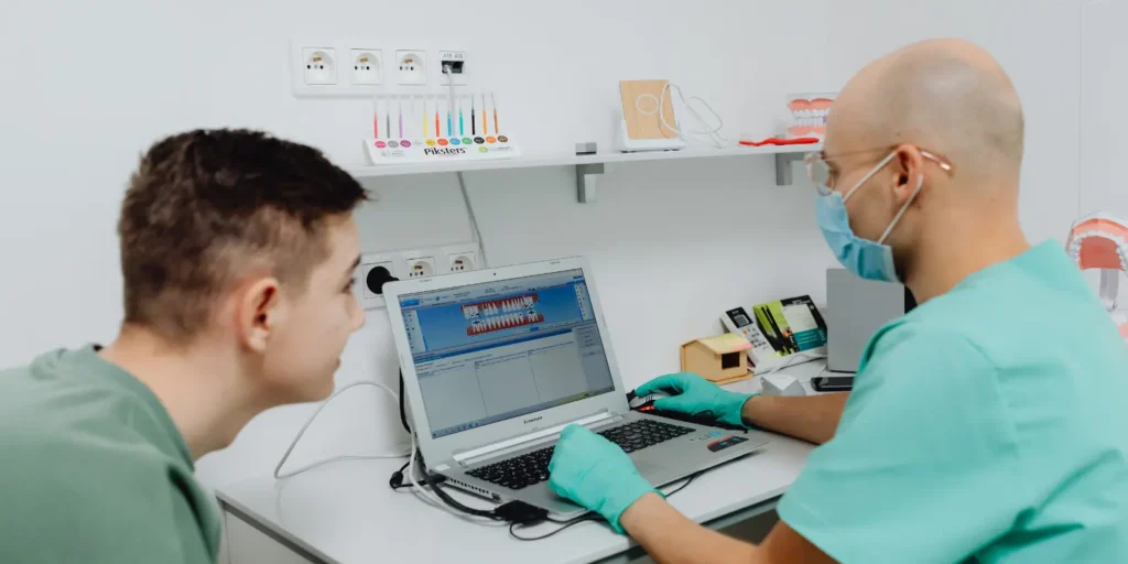 Marketing professionals analyzing dental data to build a verified Prosthodontists Mailing List for targeted healthcare campaigns.