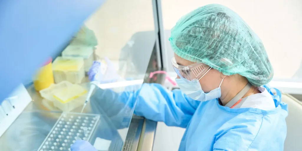 Healthcare professional analyzing data – representing the process of building a comprehensive medical mailing database.