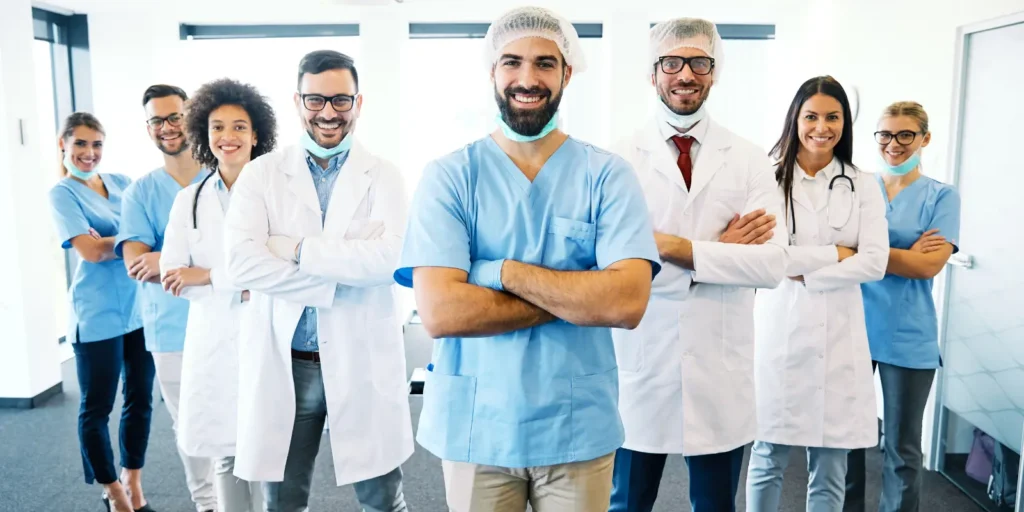 Medical professionals symbolizing a targeted physician contact database