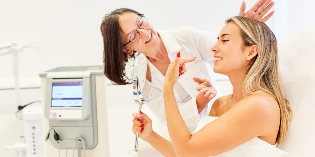 ENT specialist examining patient - ENT specialists email list for targeted healthcare marketing