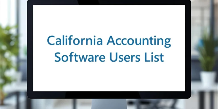 California Accounting Software Users List