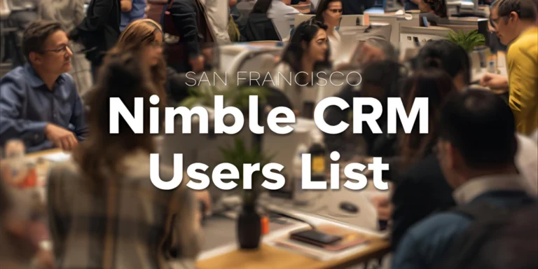 San Francisco Nimble CRM Users List