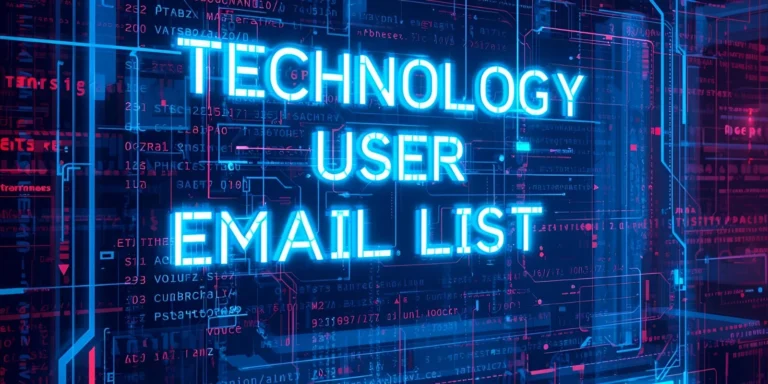 Technology User Email List